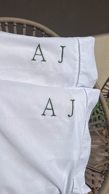 2 fronhas personalizadas - Iniciais  - Customizado