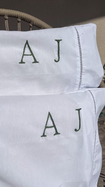 2 fronhas personalizadas - Iniciais  - Customizado