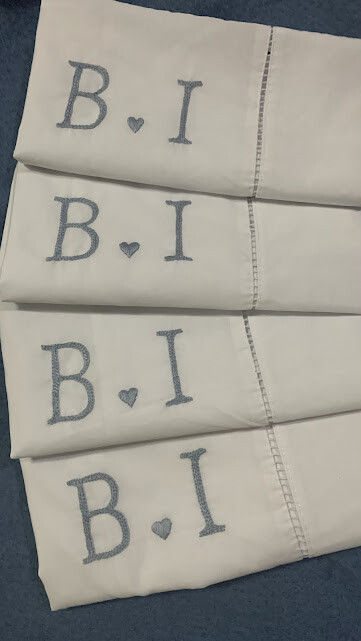 2 fronhas personalizadas - Iniciais  - Customizado