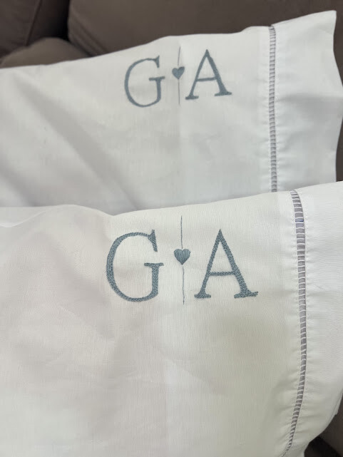 2 fronhas personalizadas - Iniciais  - Customizado