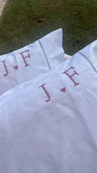 2 fronhas personalizadas - Iniciais  - Customizado