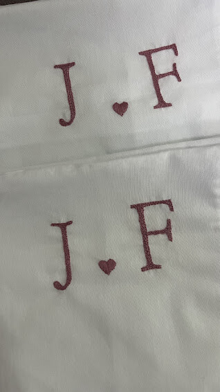 2 fronhas personalizadas - Iniciais  - Customizado