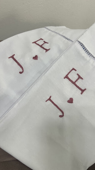 2 fronhas personalizadas - Iniciais  - Customizado