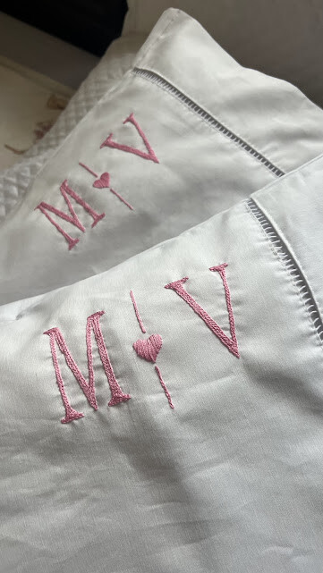 2 fronhas personalizadas - Iniciais  - Customizado