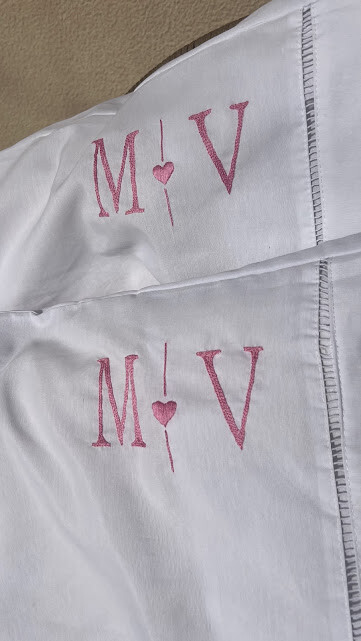 2 fronhas personalizadas - Iniciais  - Customizado