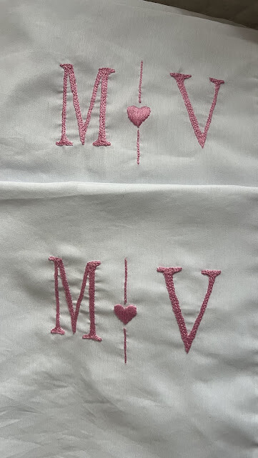 2 fronhas personalizadas - Iniciais  - Customizado