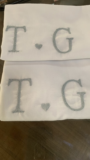 2 fronhas personalizadas - Iniciais  - Customizado