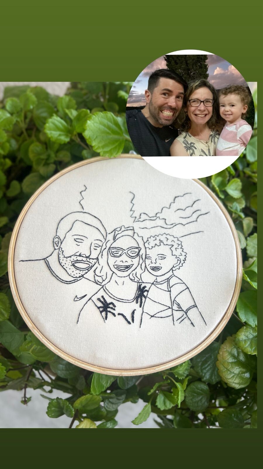 Bordado a partir de fotografia - eternize seus momentos em famili