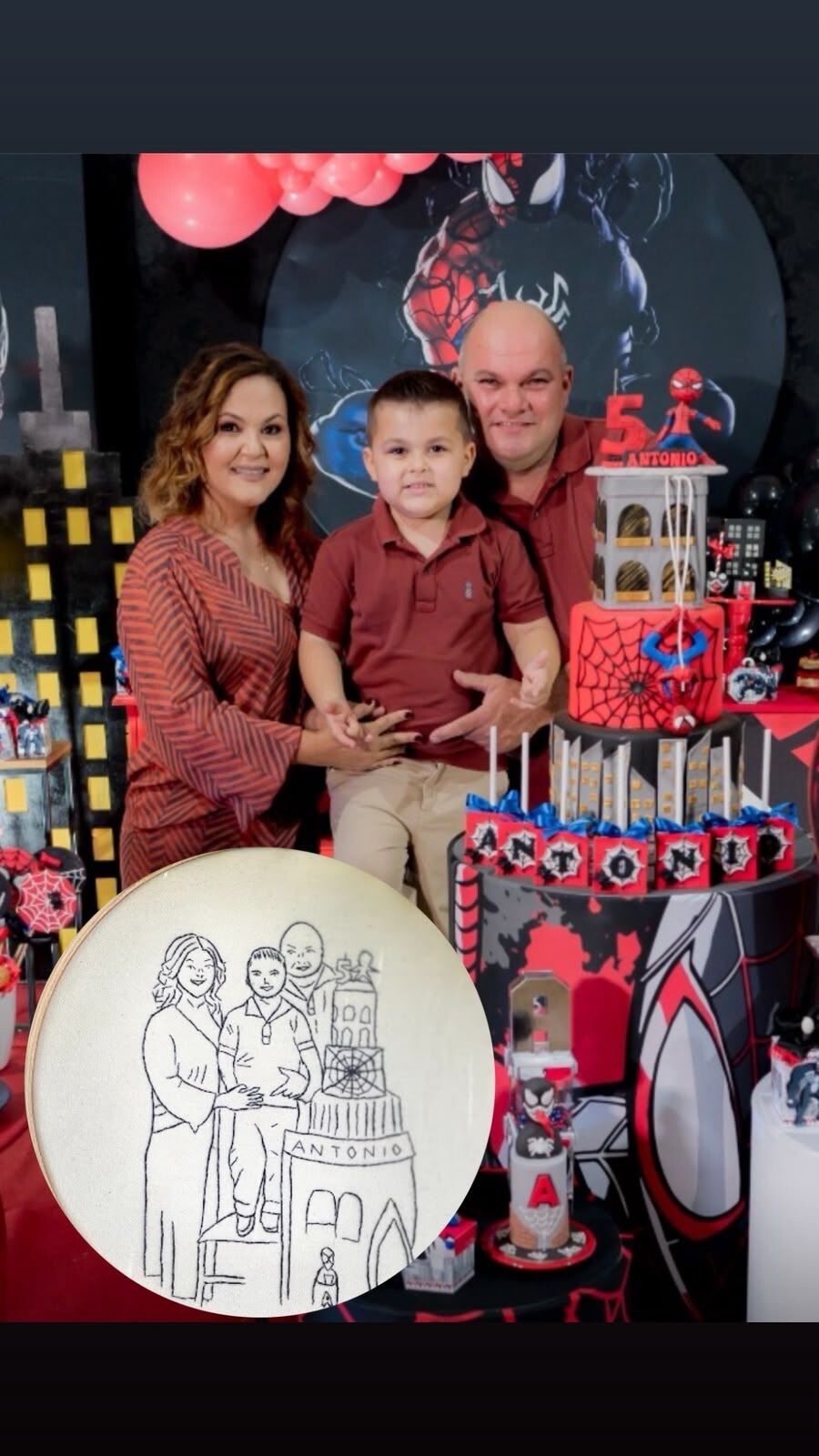 Bordado a partir de fotografia - eternize seus momentos -aniversa