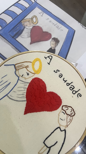 Bordado a partir de desenho das crianças - eternize as lembranç