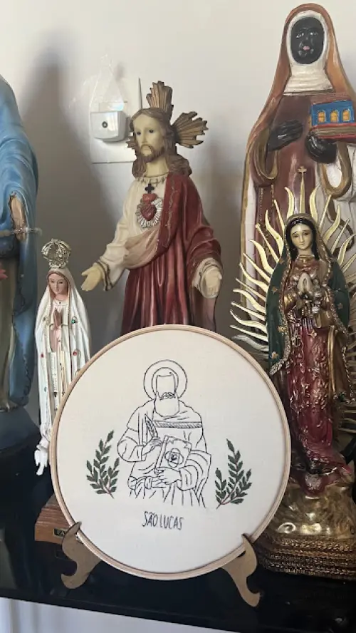 Bordado em Bastidor - Católicos - São Lucas
