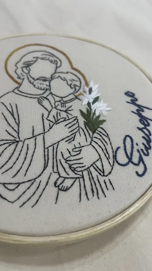 Bordado em Bastidor - Católicos - São José