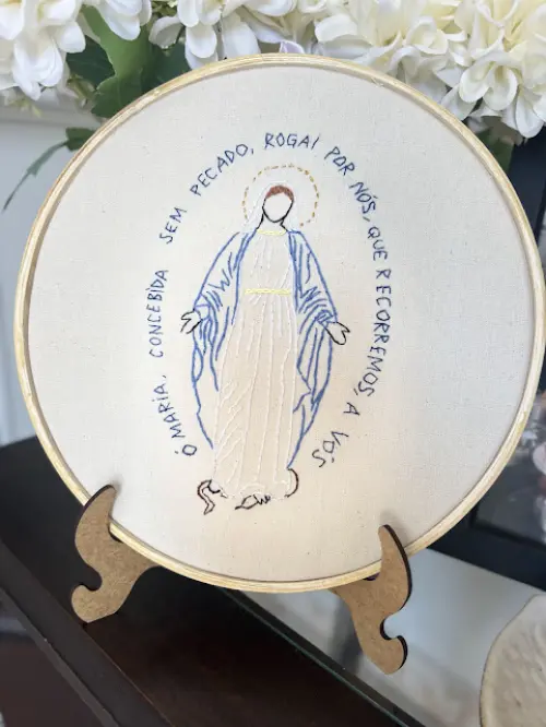 Bordado em Bastidor - Católicos - Nossa Senhora das Graças