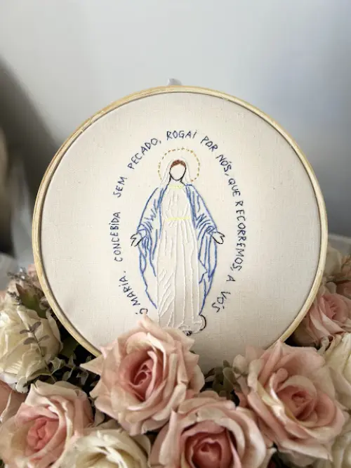 Bordado em Bastidor - Católicos - Nossa Senhora das Graças