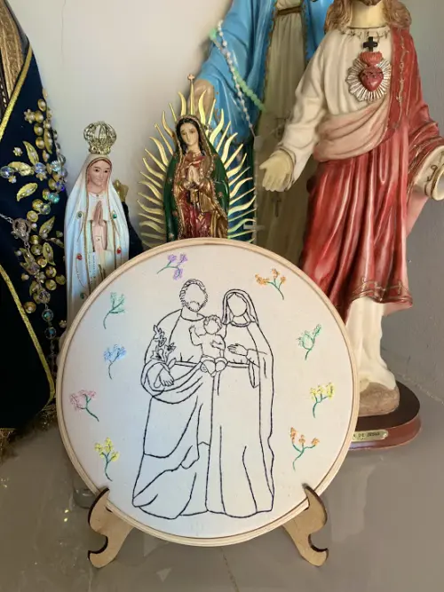 Bordado em Bastidor - Católicos - Sagrada Familia