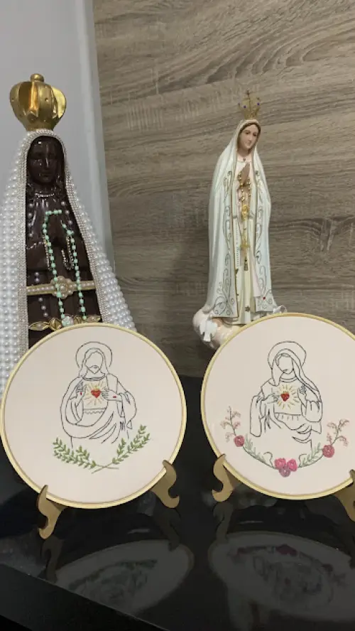 Bordado em Bastidor - Católicos - Imaculado Coração de Maria