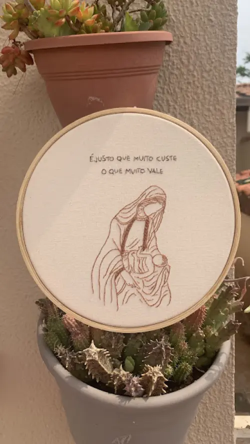 Bordado em Bastidor - Católicos - Maria Mãe