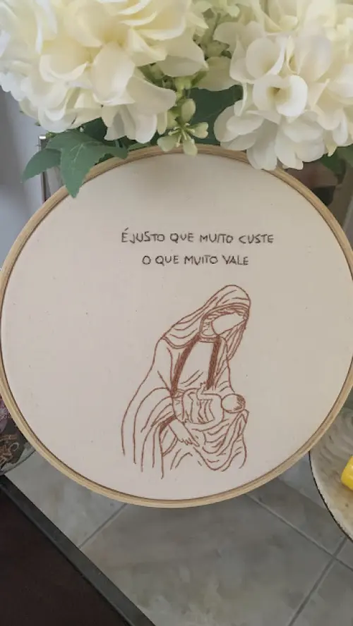 Bordado em Bastidor - Católicos - Maria Mãe