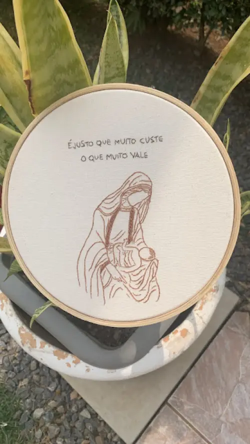 Bordado em Bastidor - Católicos - Maria Mãe