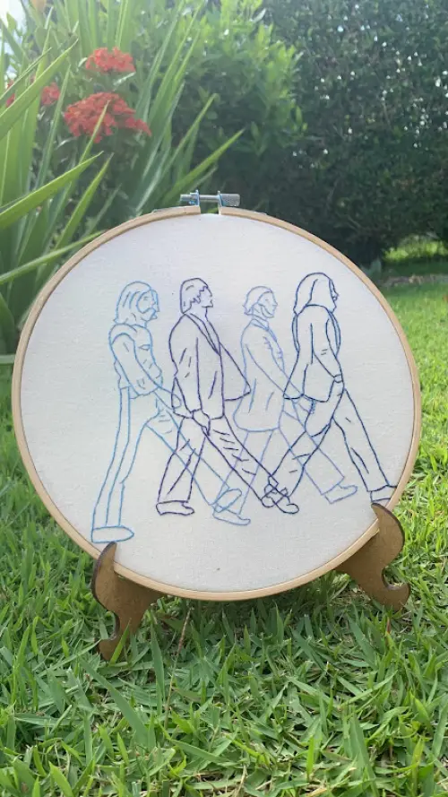 Bordado em Bastidor - beatles forever