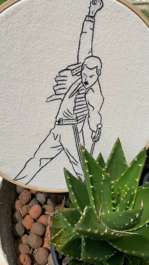 Bordado em Bastidor - Freddie Mercury