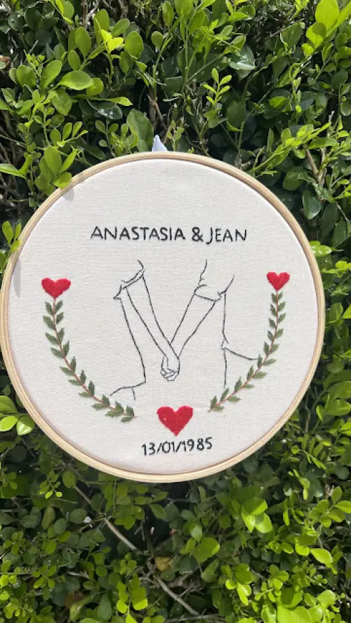 Bordado em Bastidor - Dia dos Namorados - Bodas e Datas de casal