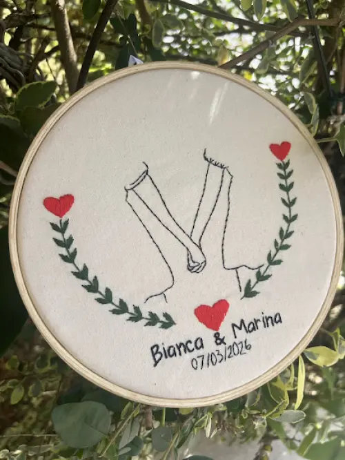 Bordado em Bastidor - Dia dos Namorados - Bodas e Datas de casal