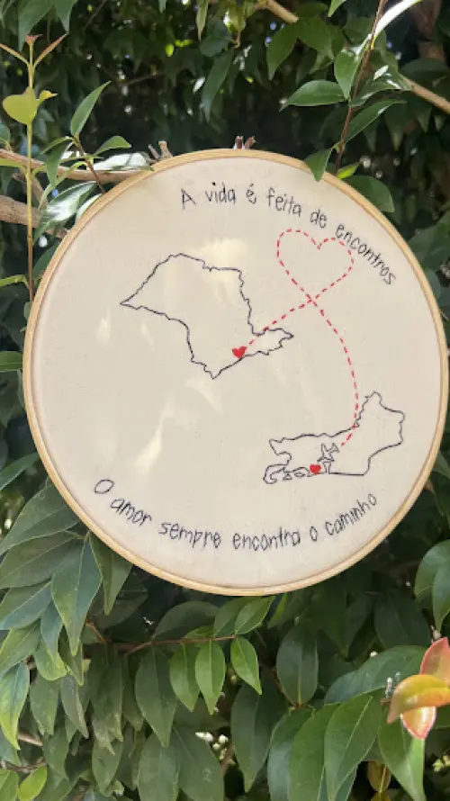 Bordado em Bastidor - O amor sempre encontra o caminho