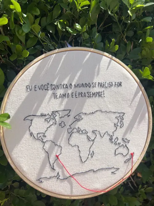 Bordado em Bastidor - O amor sempre encontra o caminho