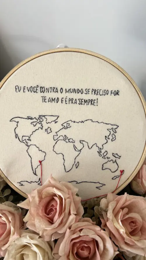 Bordado em Bastidor - O amor sempre encontra o caminho