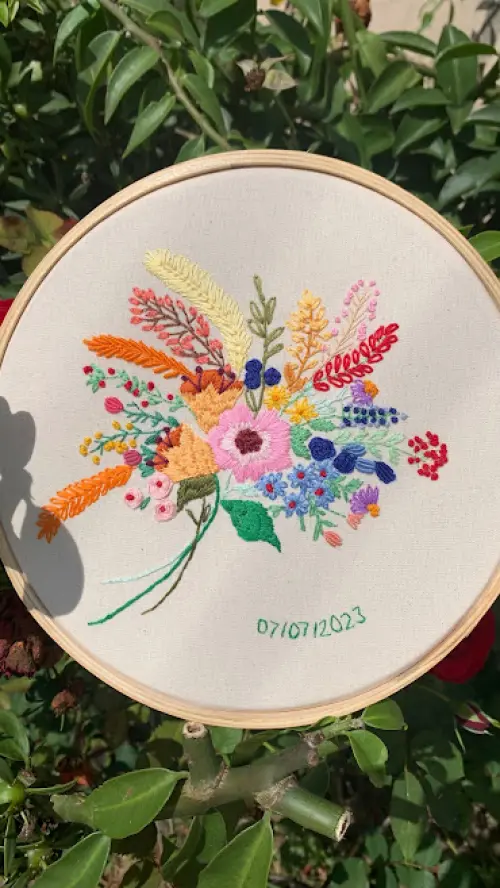 Bordado em Bastidor - flores maravilhosas