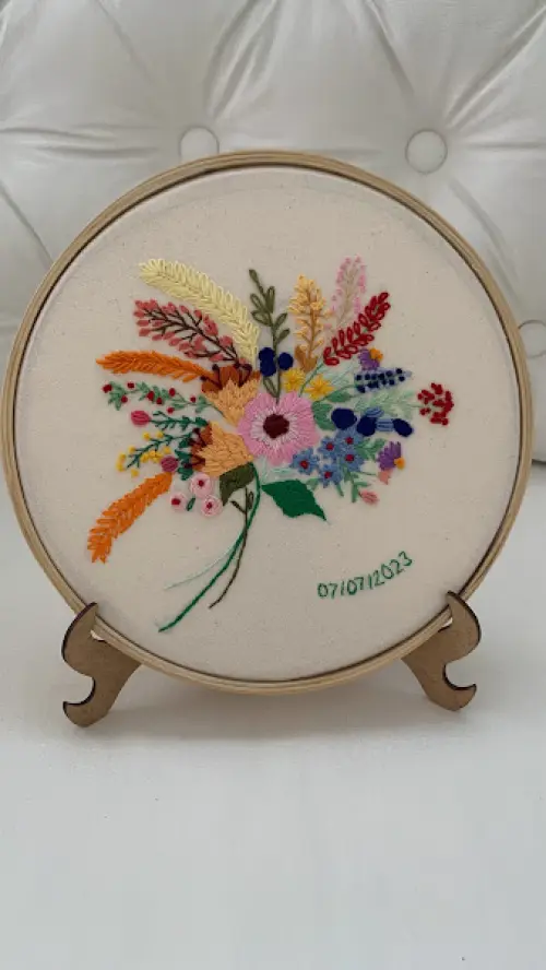 Bordado em Bastidor - flores maravilhosas