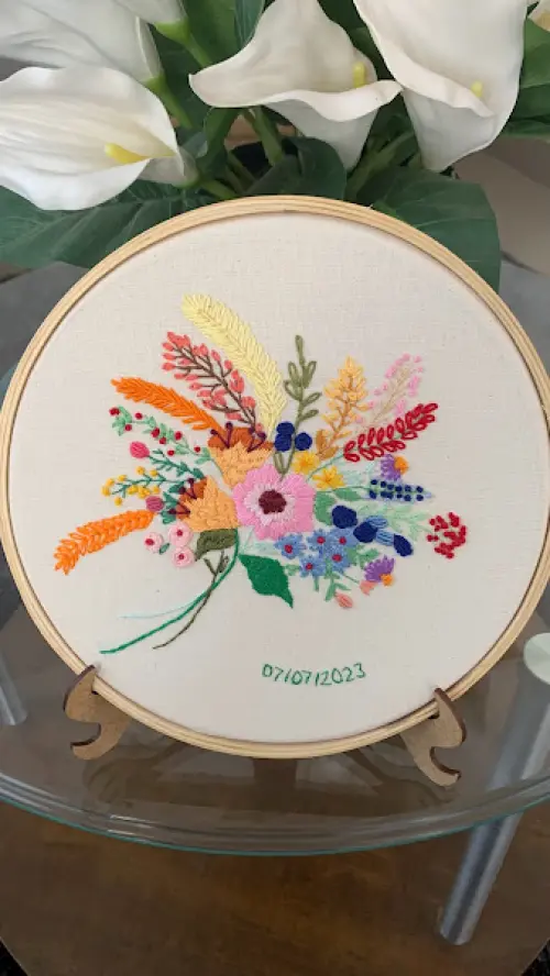 Bordado em Bastidor - flores maravilhosas