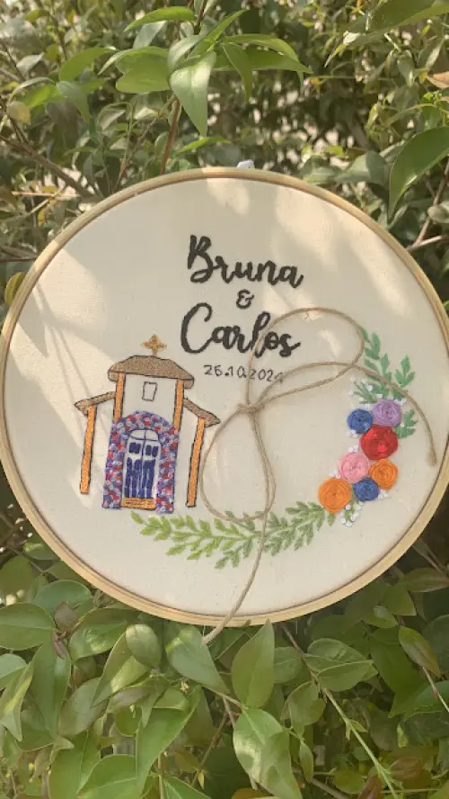 Porta Alianças de casamento - Igreja