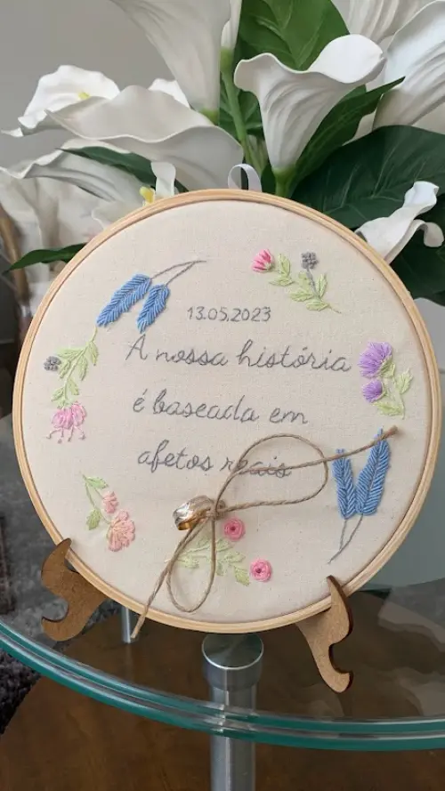 Porta Alianças de casamento - Afetos  reais