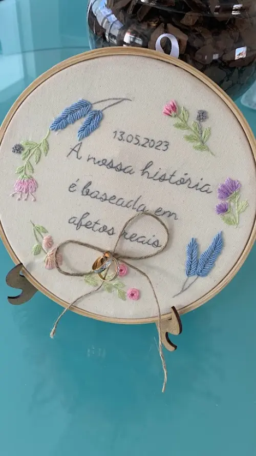 Porta Alianças de casamento - Afetos  reais