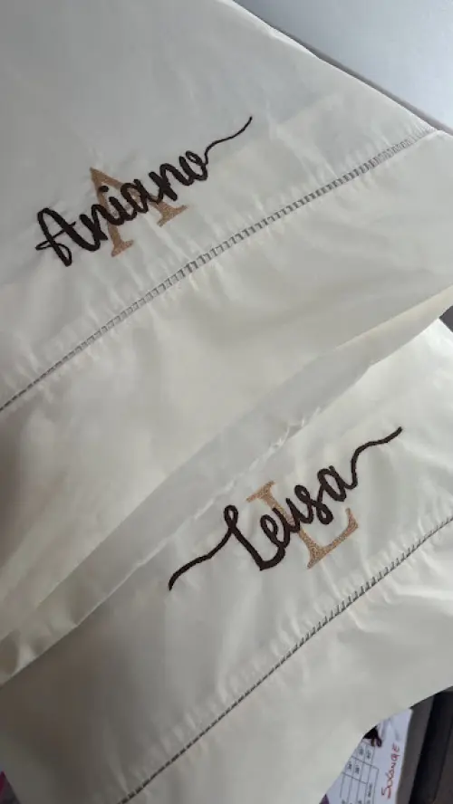 2 fronhas personalizadas - Nome com monograma - enxoval de luxo