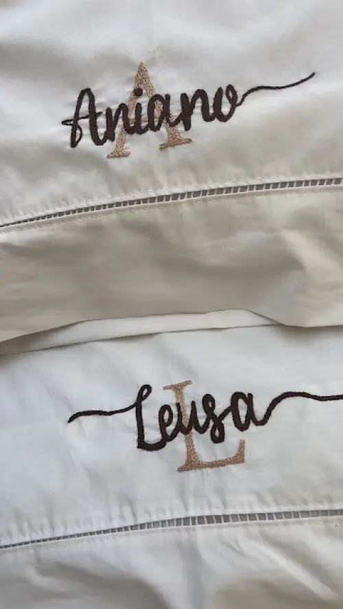 2 fronhas personalizadas - Nome com monograma - enxoval de luxo