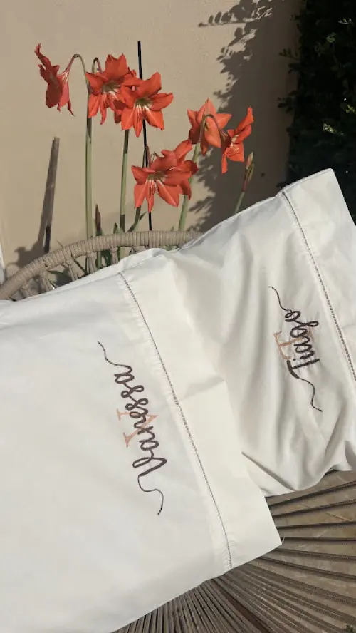 2 fronhas personalizadas - Nome com monograma - enxoval de luxo