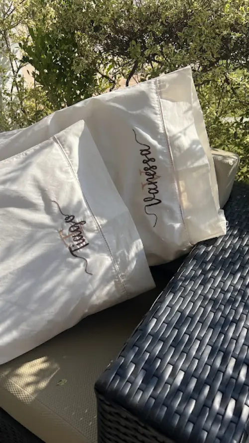 2 fronhas personalizadas - Nome com monograma - enxoval de luxo