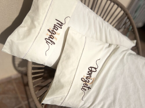 2 fronhas personalizadas - Nome com monograma - enxoval de luxo
