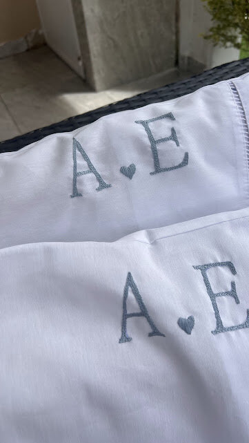 2 fronhas personalizadas - Iniciais  - Customizado