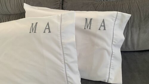 2 fronhas personalizadas - Iniciais  - Customizado