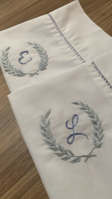 2 fronhas personalizadas - Iniciais  - Customizado