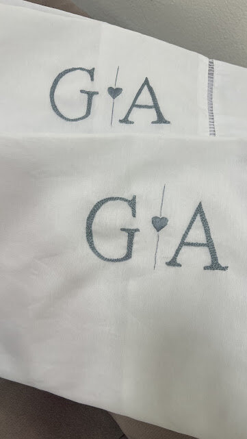 2 fronhas personalizadas - Iniciais  - Customizado