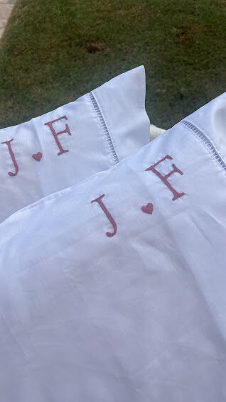 2 fronhas personalizadas - Iniciais  - Customizado