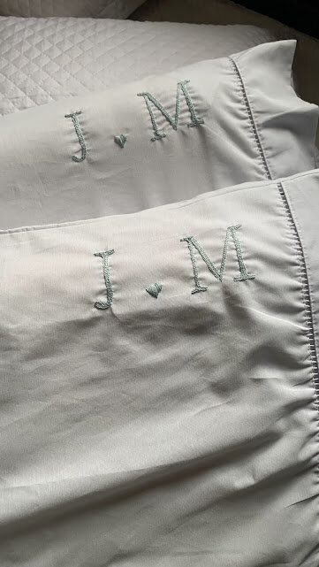 2 fronhas personalizadas - Iniciais  - Customizado