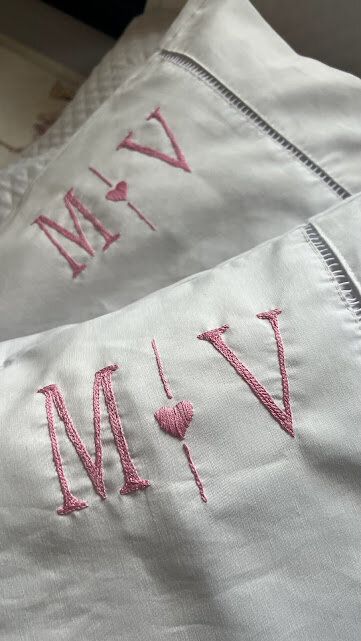 2 fronhas personalizadas - Iniciais  - Customizado