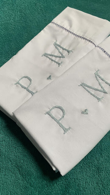 2 fronhas personalizadas - Iniciais  - Customizado