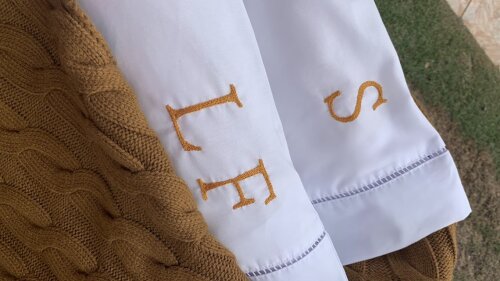 2 fronhas personalizadas - Iniciais  - Customizado